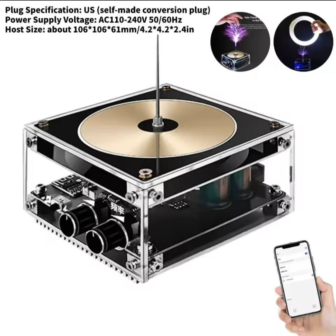 سلام عليكم ورحمة وبركاتة 
اسعد الله ايامكم وتقبل صيامكم اعادة الله علينا وعليكم بل الخير 

هذا المنتج هو مكبر صوت موسيقي يعمل بملف تسلا (Tesla Coil Bluetooth Speaker)، وهو جهاز تعليمي وتجريبي ينتج قوسًا بلازميًا يولد الصوت.
الوظيفة: يولد الجهاز قوسًا كهربائيًا مرئيًا (صاعقة صغيرة) ويقوم بتعديل تردده لإنتاج الصوت عند توصيله عبر البلوتوث. 
المميزات: يمكنه إضاءة المصابيح الغازية (مثل مصابيح النيون) لاسلكيًا عند تقريبها منه، ويدعم الاتصال اللاسلكي لتشغيل الموسيقى. 
الأمان: القوس الكهربائي آمن للمس في وضع التردد المنخفض، ولكنه قد يولد حرارة. 
المواصفات التقنية: يتميز بلوحة دارة مطبوعة (PCB) عالية الجودة، ويمكنه إنتاج قوس يصل طوله إلى 10 سم.


**إذا كنت صاحب هذا الإعلان وتريد حذفه لأي سبب، رجاءا أرسل رسالة إلى الدعم الفني**