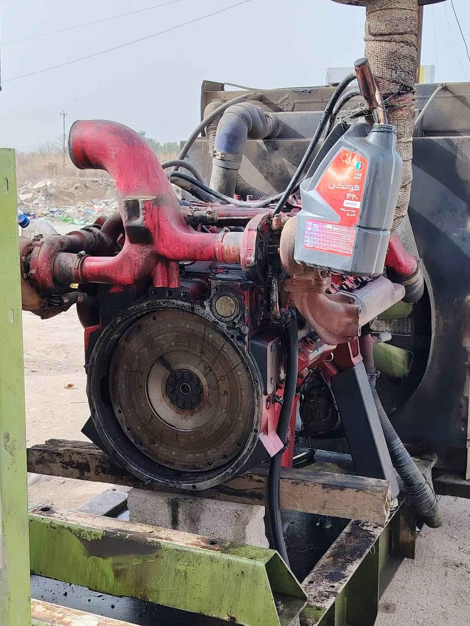 للبيع محرك دايو ٨ مع شاصي وراديتر وصالنصات وجميع التفرعات الموجوده بالصور
رقم الهاتف ***********
