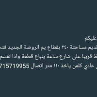 عقار للبيع • ارض للبيع • للبيع الروضة الجديد • قطاع الروضة • شارع ساعة...