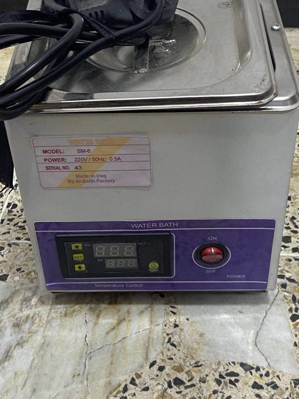 🔬 أجهزة مختبر للبيع بحالة جيدة
متوفر الأجهزة التالية:  
1️⃣ Spectrophotometer (جهاز قياس الطيف)  
2️⃣ Water Bath (حمام مائي مختبري)  
3️⃣ Hematocrit Centrifuge (جهاز الطرد المركزي للهيماتوكريت)  

✔️ الحالة: مستعملة بحالة جيدة  
✔️ صناعة: بعضها صناعة عراقية (معمل الصالح)  
✔️ مناسبة للمختبرات الطبية والجامعات  

📍 المكان: بغداد  
💰 السعر: مناسب وقابل للتفاوض  

للاستفسار أو الشراء يرجى التواصل 

‭0771 785 9105‬
