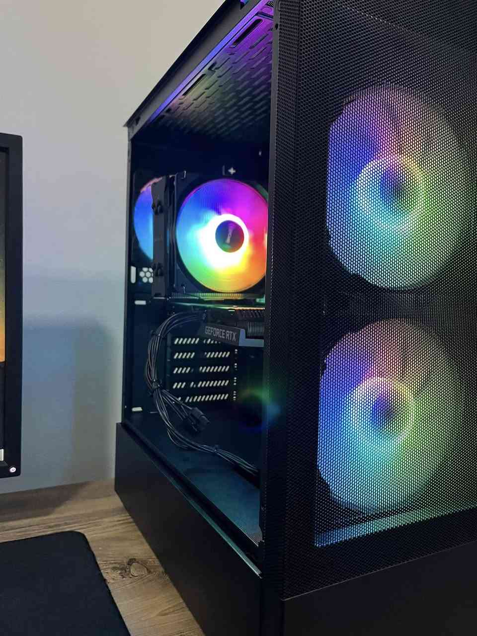 سلام علیکم
تجمعە البیع

‏CPU : Core i5-12400F  2.50 GhHz  6 core 
12 Thread 
‏Cooler ag400

Ram : Corsair  2x8 16GB 3200 mhz corsair

GPU :  RTX 3060 TI ZOTAC 

Motherboard : PRIME H610M-K D4

HARD :  SSD 256GB  +1T HDD

power supply :  600 watt msi mag

Case LIANLI 3 fan

 حالته مثل الجديد، ما مستخدم بالتعدين، وإذا مستخدم ففترة كلش قصيرة. نظيف وما بي أي مشكلة
سعر ٩٤٠ الف 
توصیل موجود


**إذا كنت صاحب هذا الإعلان وتريد حذفه لأي سبب، رجاءا أرسل رسالة إلى الدعم الفني**