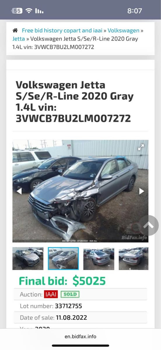 Volkswagen Jetta SE  1.4 TSI موديل 2020
حساس جانبي خلفي  رادار امامي كوشنات هيتر
كوشنات جلد اسود  بحاله ممتازه 
شاشه CarPlay 
تحديد  سرعه
نظام Eco
نظام sport
كير أوتوماتيك - عادي 
مواصفات فول 
*********** دهوك, العراق
