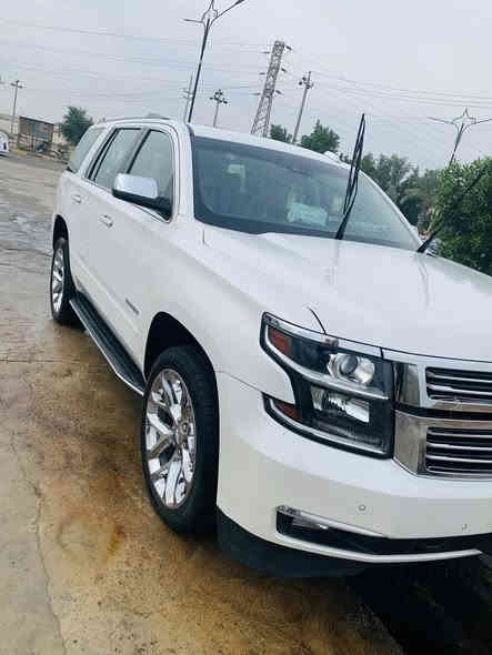 تاهو 2018خليجي بريمر ضوء القمر
خليجي رقم بغداد بأسمي    
فول مواصفات 

مواصفات السيارة 
داخل جلد قرميدي
سلايد روف
كراسي امامية كهرباء 
كراسي هزار عند اقتراب السيارة من اي شي 
كراسي امامية  خزن ميموري 
كراسي امامية تدفئة و تبريد 
كراسي خلفية كهرباء و تدفئة
تحكم بالتبريد خلفي شاشة
شحن الهاتف لاسلكياً
رادار
كروس سرعة
داتا شو DATA SHOW
خمس بصمات
فول تحكم استيرن
استيرن كهرباء
استيرن تدفئة
شاشة عرض الاعطال
ثلاجة
صندوك كهرباء
فتح صندوك تلقائيا عن طريق القدم(صندوك جلاق)
نظام السير على الخط
كير اوتو و عادي
حساس امامي خلفي
نظام تحكم بمستوى الضوء الداخلي
مانع انزلاق
منضومة زنون عالي ناصي 
تحكم كهربائي بالبريك والبانزين
فور ويل
شاشة امامية كبيرة 
شاشة خلفية 
كامرة خلفية 
تشغيل عن بعد
قاصة سرية
اشاير بالمري
مري كهرباء(شفط)
وياها تخم بردات 
صدر كير محرك  كفالة
اي ستفسار اتصل 
***********
***********
