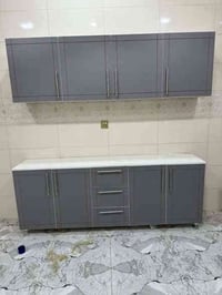 كاونتر تركي mdf قياس مترين مع سنك مرمر السعر 330الف عرض محدود للحجز وا...