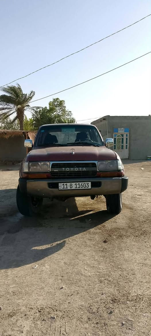 سياره لاندكروز موديل 1995 مكفوله  السياره تبريد ثلج منظومه غاز 60 لتر ايطاليه سبعه راكب مداور مباشر السعر 80 وبيه مجال مكان نجف ناحيه القادسيه وهذا رقم ***********
