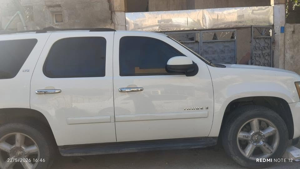 تاهو 2009 متومة 
فول مواصفات LTZ vip 
بنيد صبغ فقط بسبب الجراد
مكانها بصرة مركز  

***********
