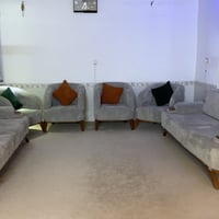 كنب • مستعمل ٢ شهر • خشب ماليزي