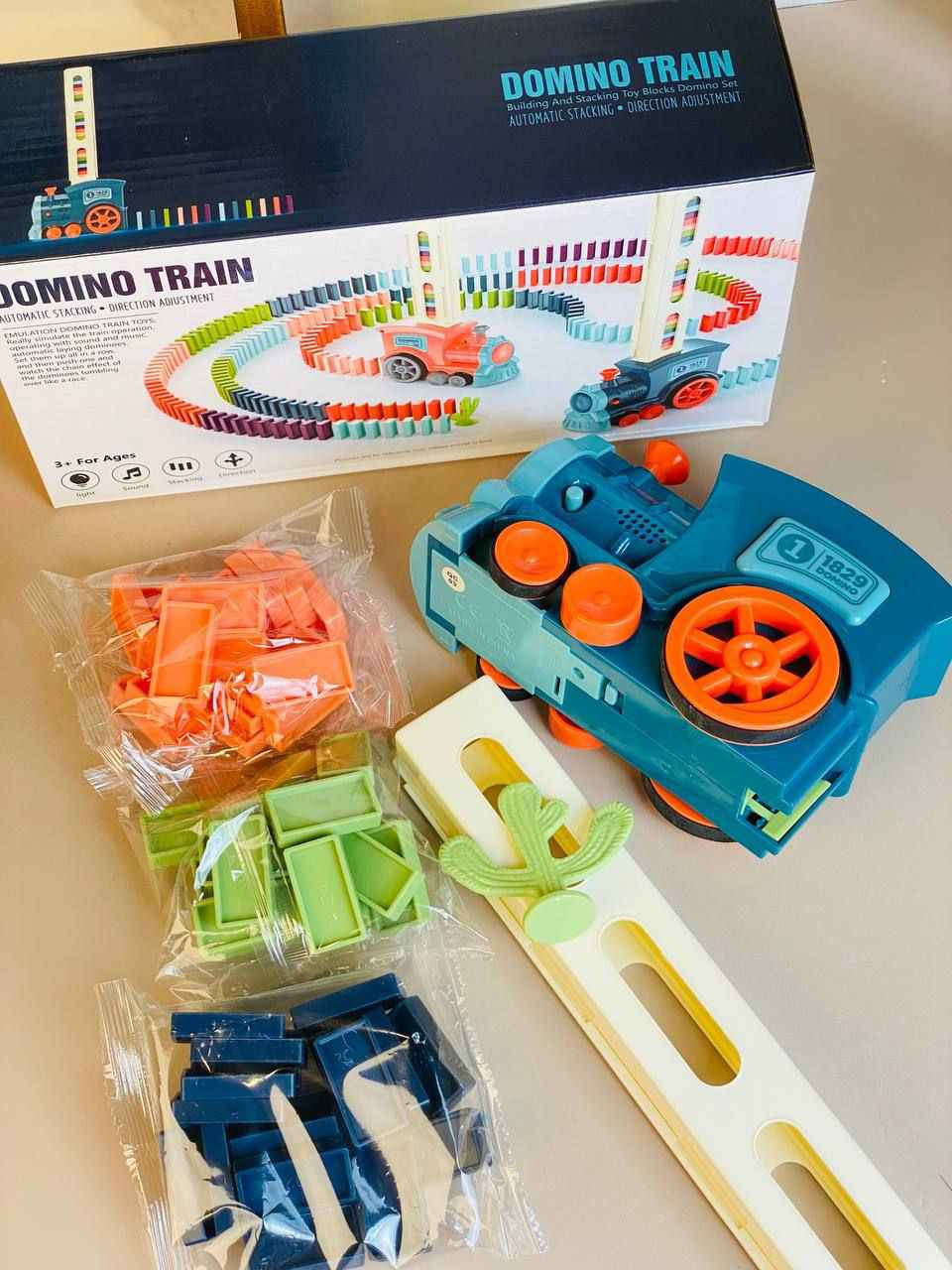 🚂DOMINO TRAIN🚂
قطار الدومينو الذكي لتطوير ذكاء طفلك وهو يلعب في نفس الوقت و يساعد الطفل على التخيل والإبداع . و بتنمي مهارات كثيرة جدآ عند الطفل منها 👇:-
  
❤️ مصممة للكل تبدأ من عمر 3 سنوات واكثر
❤️ تنمي التركيز و التتبع البصري والأدراك  
❤️تنمي مهارة التصنيف حسب اللون
❤️ التوازن و الثبات الحركي و خفة اليد في توجيه القطار
❤️ تصميم أشكال مختلفة و جميلة بالدومينو
❤️ مفيدة لحالة التوحد لدى الاطفال 🙍🏻‍♂️🙇🏻‍♂️
❤️ كما يمكن قضاء وقت ممتع بها طفلك 👶🏻
❤️تحتوي على ٦٠ قطعة دومينو
❤️صوت وضوء ممتع تعمل على البطارية البصرة, العراق


**إذا كنت صاحب هذا الإعلان وتريد حذفه لأي سبب، رجاءا أرسل رسالة إلى الدعم الفني**