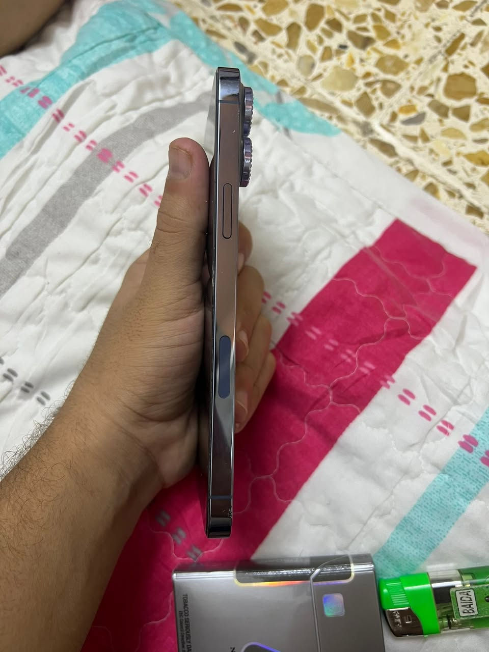 IPhone 13 Pro Max
النضافه 100‎%‎

البطاريه :91

الذاكره :256

ممفتوح التلفون ابد 

للتواصل 

***********
