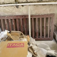 چرچوبه خشب ١م×٢٧٠ • باب حديد ٢١٠×٩٠ • الزعفرانيه الامانة