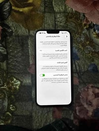 آيفون 13برو ماكس بس ضهره جهاز من ناحيت بطاريه او شاشه تفحص براحتك بس ض...