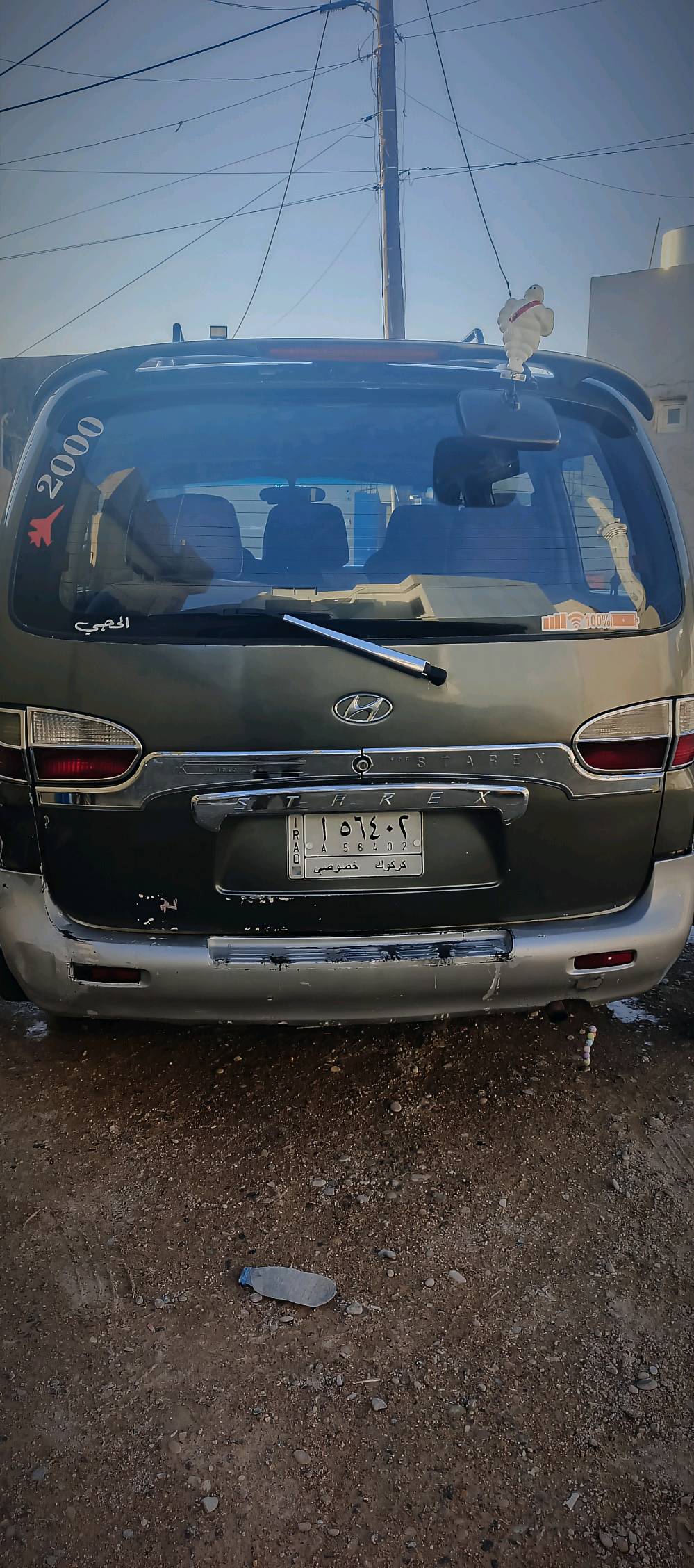 ستاركس موديل 2000 بتره (8 راكب) 
شواصي على بلاد 
مشروع وطني خصوصي بأسمي سنويه 27 
باتري جديد تايرات نضاف 
محرك نضيف 
مكاني كركوك 
السعر (75) بيها مجال للطيبين 
*********** الرقم
