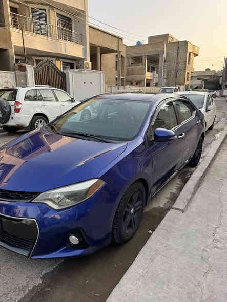 السلام عليكم

كورلا 2014 امريكي 
ماشية 131 ميل
فئة ال s فول
لون ازرك 
فتحة -تحكم ستيرت -شفتات -زنون -كشنات جلد ومخملي- سبورت+ ايكو 
رقمها بغداد وبأسمي تحويل ثاني يوم سنوية تخلص 2027 
حادثها جاملغ ايمن وشويه من البنيد بارد
وجاملغ خلفي ايضا بارد  
والكير بيه مشكله بسيطه اول تشغيله الصبح لازم 30 ثانيه يحمه
السياره صارلها 3 سنين يمي 

السعر 118 وبيها مجال
موبايل ***********
