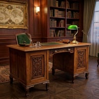 مكتب روستيك • خشب موجنه • نضيف جدا