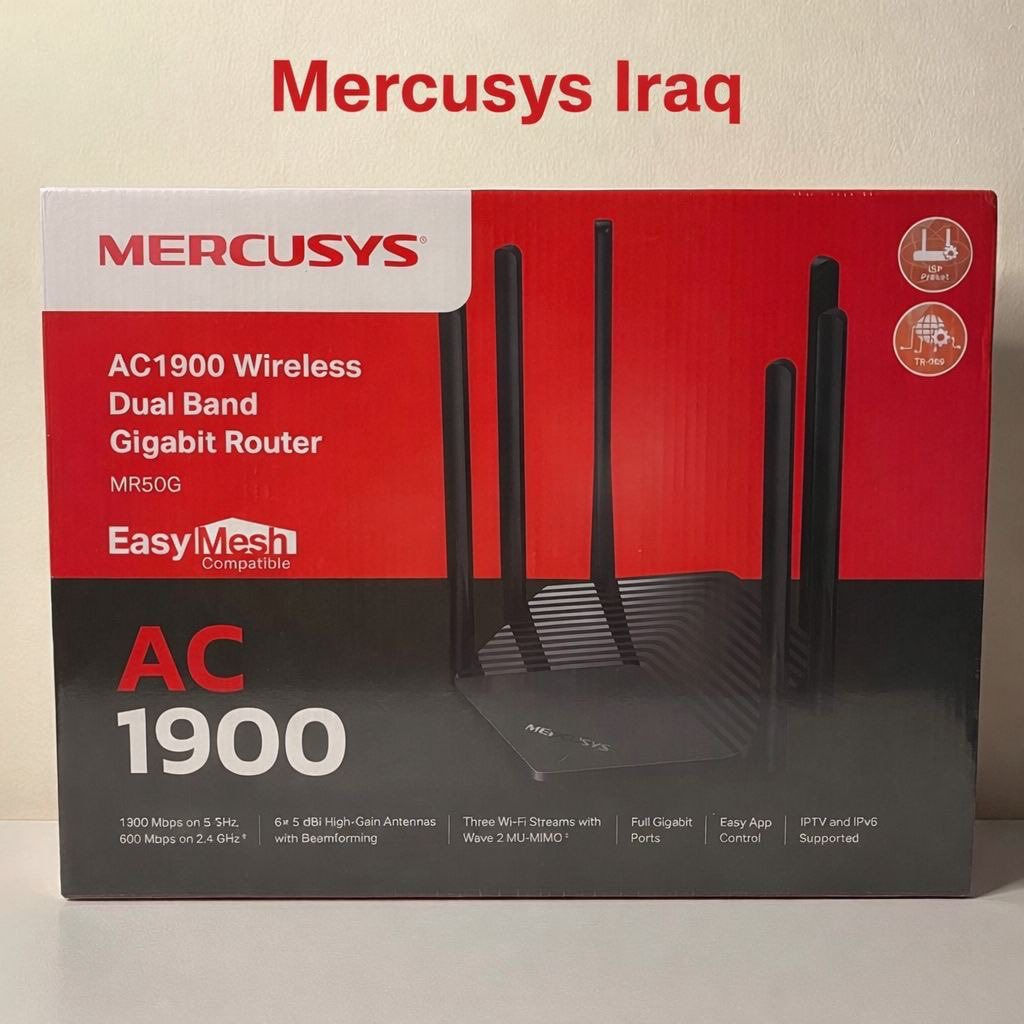 🔴 Mercusys Iraq
وصول ROUTER R50 AC1900M GIGA
بأسعار خاصة
📞 للاستفسار والتواصل:
***********

💬 واتساب مباشر:
https://wa.me/9647722927452

📍 Baghdad – Iraq
📦 العنوان:التوصيل
العراق – بغداد
#Mercusys #MercusysIraq
#Networking #Routers
#InternetSolutions #Baghdad
#IraqBusiness #Wholesale
#IT_Equipment #

