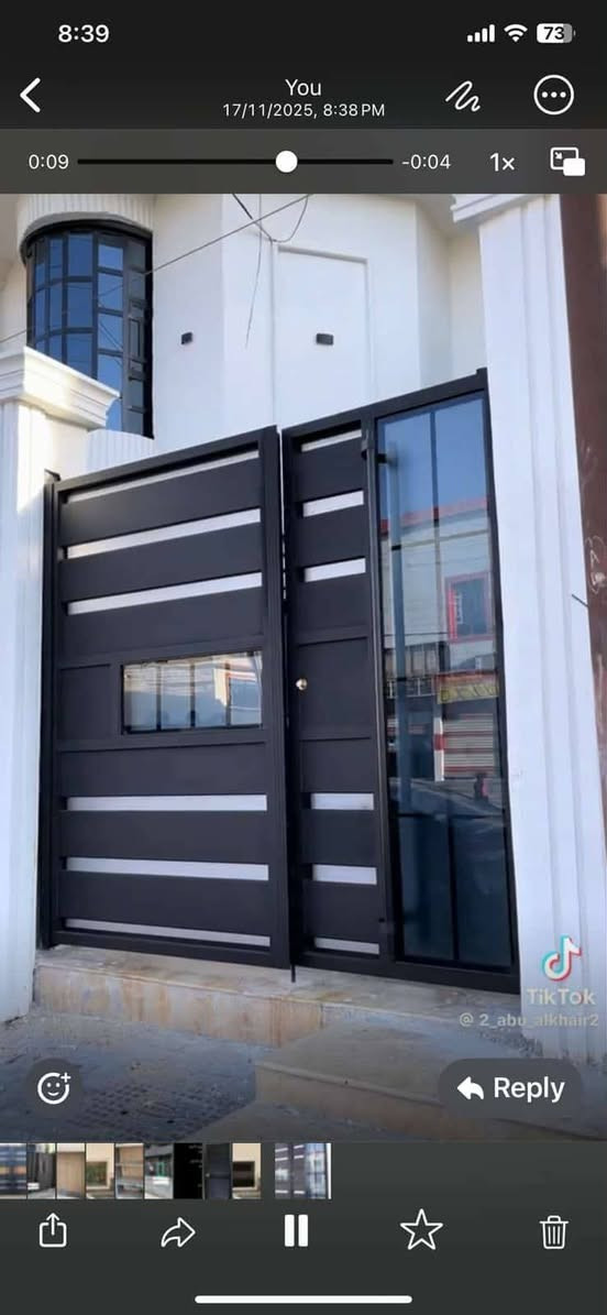 عرض خاص..معمل حدادة شمس كركوك .بإدارة ابو زيد التميمي..قمريات تصميم خشبي شغل درجه اولى ابواب شبابيك درج سطح. درج طوارى سقائف.. كرفانات بكافه القياسات واجود انواع حديد وتصاميم حسب طلب..أسعارنا مناسب جدا.. اي منطقه بكركوك تخابر ***********وحنا نجيك*********** يوجد واتساب على رقم الاسيا ..واهلا وسهلا
