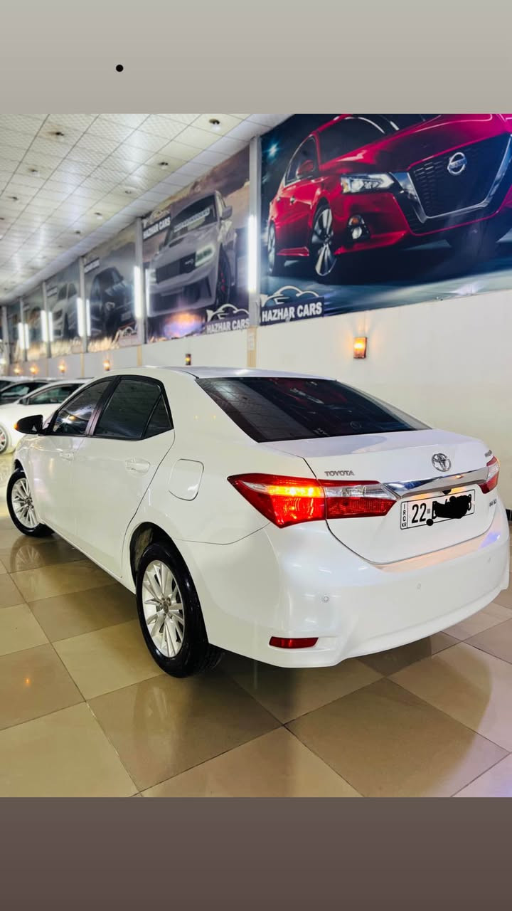 سلاوتان لیبیت 
تویتا کرۆلا بیکاشۆ 
مۆدیل2015 
مەکینە بچووک 1.6
سەیارەکە هیچ هیچی نیە 
هەتا دەحمیەکانیشی بەشەرت بێ بۆیاخ بێ تحدیل
هیچی پیوە نیە رەقەم هەولیرە
سەنەوی هەزە فحس رەقەم نوێ 
لە فحس و هەزە 100% هیناوە چرکەی تیدا نیە
شاشە و کامیرەیە
155کم رۆشتووە گیر و مەکینە نەکرایتەوە
هەیکەلی نموونەیە لە جوانی 
بەناو خۆمە هیچ کیشەی نیە
بۆ زانیاری زیاتر پەیوەندی بکەن 
ڤایبەر+واتسئاپ *********** Singapore
