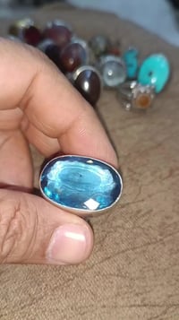 خاتم • توباز • حجر ٣سم+