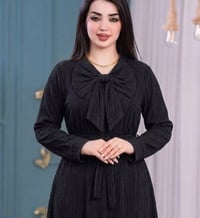 فستان طويل • قماش كريشة • مقاسات ١x/٢x