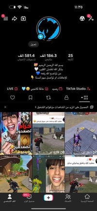 تيك توك • ببجي • ١٨٦٫٣ألف