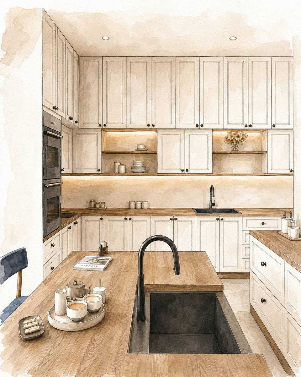 تصميم يجمع العملية والأناقة، ويجعل التفاصيل البسيطة هي أجمل ما يُرى ✨
احد اعمالنا المميزة قيد التنفيذ في قضاء هيت -بنان 
تصميم مخطط و واجهة وتصميم داخلي متكامل بطابع واحد 

🔻تصميم داخلي لمطبخ بمساحة 24م٢🔻
       🔻الانبارـ هيت ـ حي المعلمين 🔻


**إذا كنت صاحب هذا الإعلان وتريد حذفه لأي سبب، رجاءا أرسل رسالة إلى الدعم الفني**