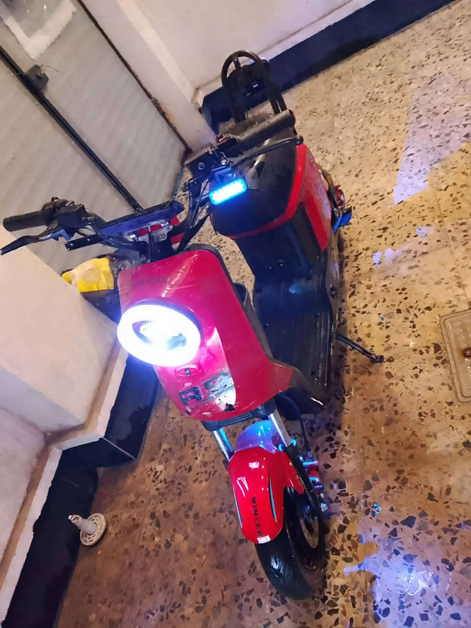 دراجه شحن R9 

سرعه 99 حقيقي 
اربع سرعات 
خمس بطاريات ليثيوم 
لايت عالي ناصيي 
جاملغ خلفي جديد 
جاملغ امامي جديد 
اشاير يمنه يسره شغال كهربائيات كلها شغاله بيها كفر امامي بس واكع يرادله شد دبلات غاز يتحملون وزن سعره 350الف قفل اخوان تشغيل دبل سويج شاحنه الدراجه جديده


**إذا كنت صاحب هذا الإعلان وتريد حذفه لأي سبب، رجاءا أرسل رسالة إلى الدعم الفني**