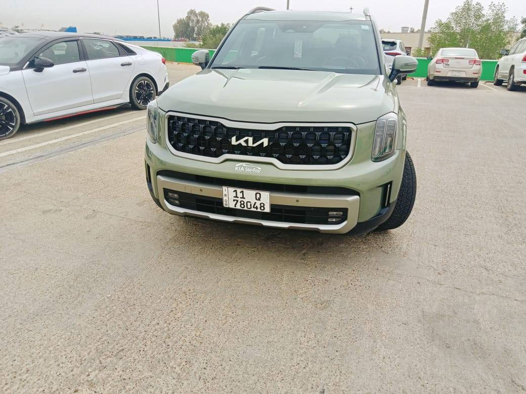 PRESTIGE X-LINE 2023
 كيا تلورايد
2023 اللون زيتوني
عداد المسافه 24600
 فتحتين سقف 
 مرايا شفط
 مرايا إشارات
 كشنات أمامية تدفئة وتبريد
 كشنات خلفية تدفئة وتبريد
 كشنات منفصلة VIP
 تشغيل عن بعد
 رادار أمامي
 رادار جانبي
 لايتات LED زنون
 لايتات نهارية LED
 حساسات أمامية وخلفية
 هزاز ستيرن
 داتا شو أمامي (HUD)
مساج كشن السايق
 إضاءة داخلية ليزرية
 كاميرات 360 درجة
نظام النقطة العمياء
تحذير مغادرة المسار
 مثبت سرعة متكيف
 مانع تصادم
 باب خلفي كهرباء
 ميموري كشنات
 نظام صوتي فاخر
الحادث غرف 30% و بيها تقرير و طبعا على الفحص
السيارة مفروشة جلد الارضيه كلها و الصندوق
الكشنات مغلفة دوشمة تفصال نفس الأصلي جلد تركي المحافظة على الكشنات الأصلية لان كشماتها الأصلية جديده تماما
تخم تاير جديد
السيارة ويفضل الله نظيفة وكلها شغاله اي نقص ما بيها
الكهربائيات كلها شغاله
رقم بغداد جديد
السيارة في بغداد
اريد مراوس
سبورتج جي تي لاين 1/1 فول اللون أبيض أو اسمنتي خليج 2025
او هيونداي توكسان فول أبيض خليجي 2025
***********
