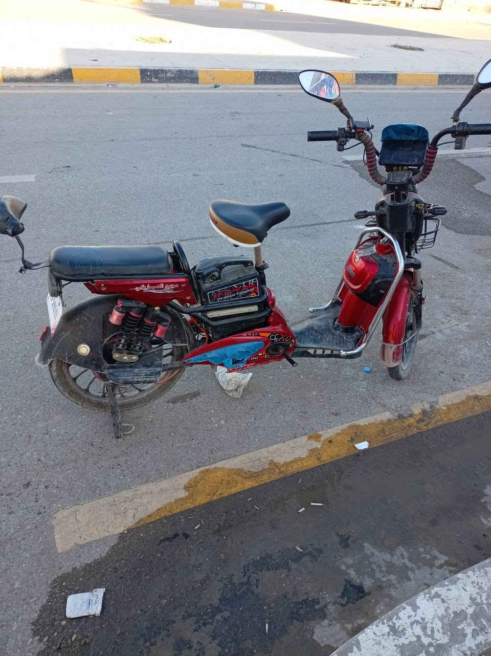 السلام عليكم دراجه شحن للبيع كامله  من كلشي موديل ٢٤ العنوان ديالى بعقوبه التحرير السعر ٢٧٥ وبي مجال رقم ***********
