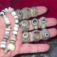 الجزع اليماني الأصلي • صياغة يدوية • ألوان مختلفة