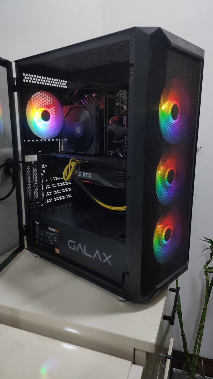 السلام عليكم
تجميعه للبيع (فقط كيس)
i5 12400f
h610 asus 
ram 2x8 16gb 3200mhz lexar
ssd 1tb team group
rtx 3070 3fan gainward
p.s 600 watt
cooler gas 
case galax 4fan rgb
..
السعر 890 الف قفل مابي مجال 
متوفر توصيل لكل المحافظات


**إذا كنت صاحب هذا الإعلان وتريد حذفه لأي سبب، رجاءا أرسل رسالة إلى الدعم الفني**