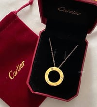 قلادة كارتي لوڤ • ستانلس ستيل • ذهبي
