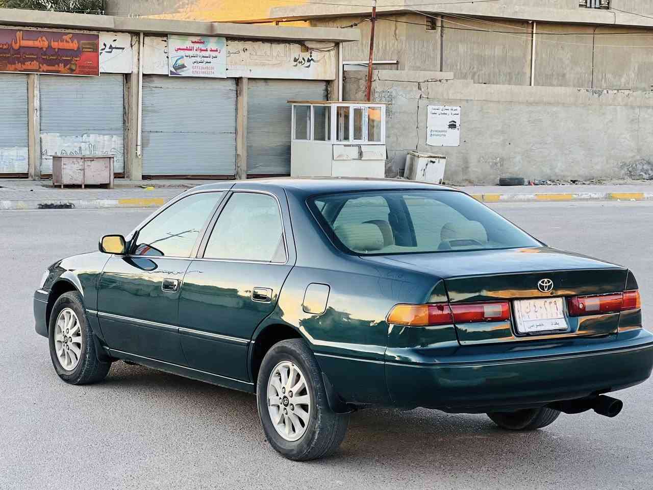 السلام عليكم.   للبيع كامري.  موديل 1997
شكل. 2001.    رقم بغداد. تحويل مباشر. 

صبغ عام جمالي.  ع أيدي.   
بدون ضربه داخل    شرط الفحص.   

محرك.  أربعه سلندر.     ابو الكف 
كير.    محرك.    صدر.    تبريد. 
جاهزه من كلشي. 

السعر.   70. ,$.  وبي مجال
رقم هاتف.  ***********
مكاني.  الفلوجه.  الكرمه.
