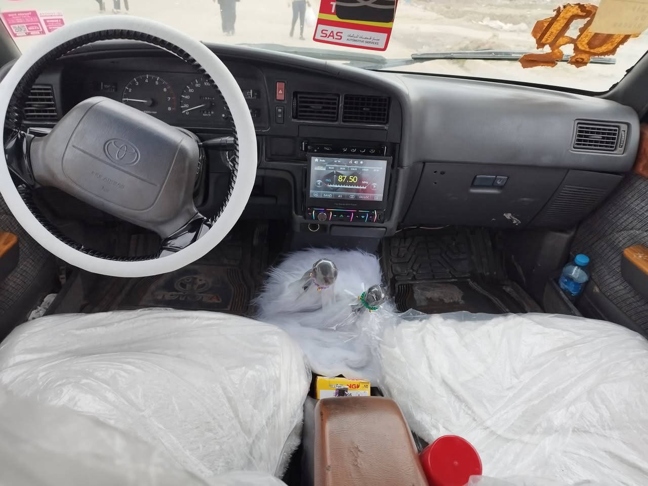 فوررنل دفع رباعي رقم سليماني شرط تحويل مباشر سيارة جاهزة صبغ لجماليه فقط بدون اي طخ تخم تايرات جديدبجيس تخم صدر امامي خلفي جديد باتري جديد دوشمه جديدة كهربائية كله شغله تفئه تبريد ثلج بيع ومراوس حسب الغناعه سعره 42$$.   ***********
