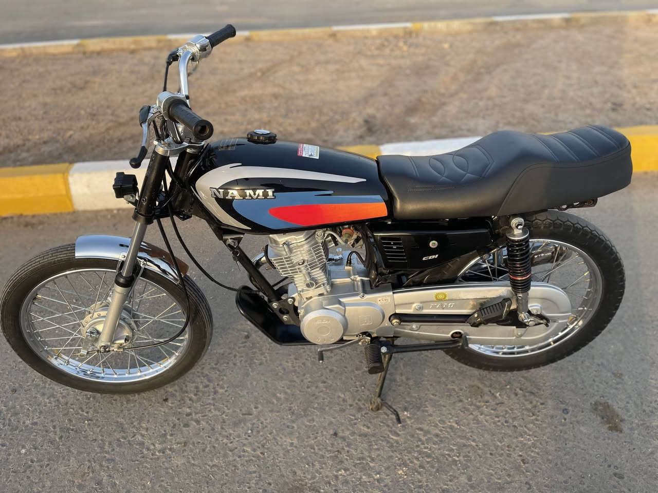 🔴السـلام عليـكم🔴
دراجة نامة امتياز بدون
 دراجة مكفولة من كلشي
 بوري رفيع السعر 600 وبيها مجال
(***********)
