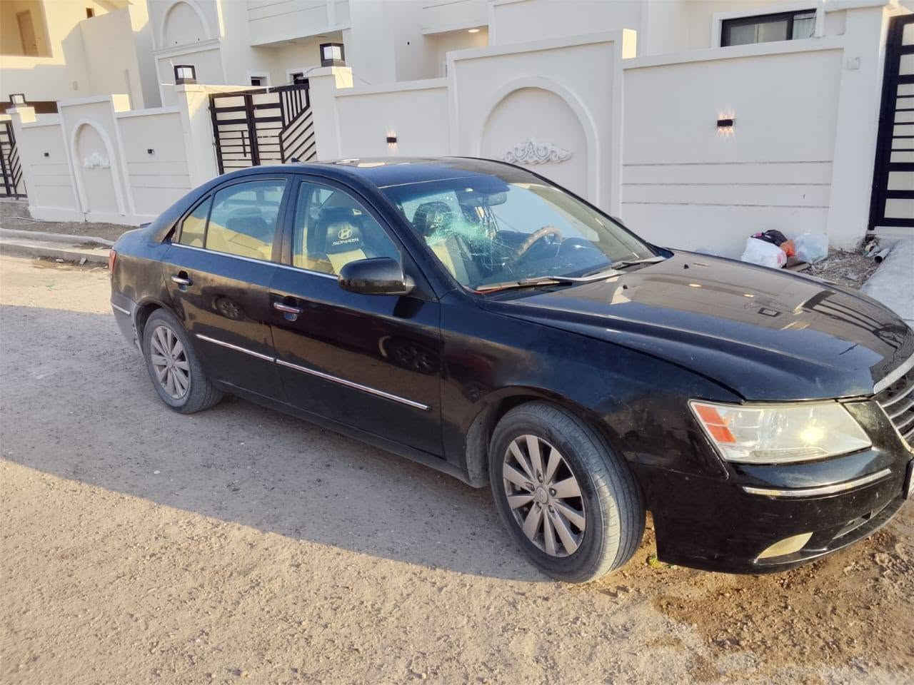 سلام عليكم سوناتا للبيع موديل ٢٠٠٩امريكي حادث امركاجاملق خلفي بيهة مكانات صبغ ابيع احزام بيهة جراد تحكم جهتين فتحة داخل جلد بسمي رقم بغداد عنوان طريق الفلوجة قرب جامعة الفلوجة علمن السيارة كايم بيهة كازكت ابيع علة حطتهة السعر ٩٠رقم ***********
