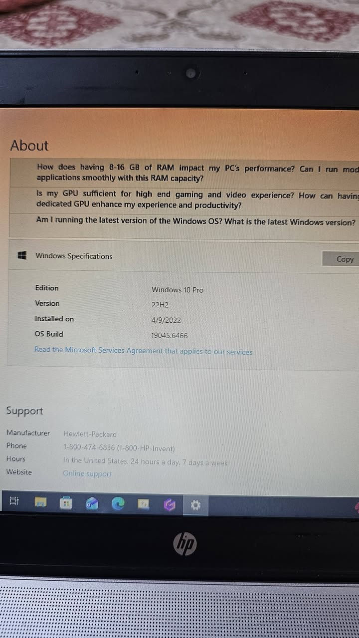 HP حاسبه 
​المعالج: AMD PRO A10-8700B R6 (10 Cores)
​الرام: 8 GB
​الهارد الأول: 128 GB SSD (للنظام والسرعة)
​الهارد الثاني: 500 GB HDD (للتخزين)
​كرت الشاشة: AMD Radeon R6 Graphics
​الصوت: Bang & Olufsen
​النظام: Windows 10 Pro
​
​ السعر:250 الف


**إذا كنت صاحب هذا الإعلان وتريد حذفه لأي سبب، رجاءا أرسل رسالة إلى الدعم الفني**
