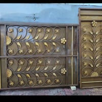 باب حديد سلايد • مستعمل قليل • ٢م٣٠×٢م٦٠