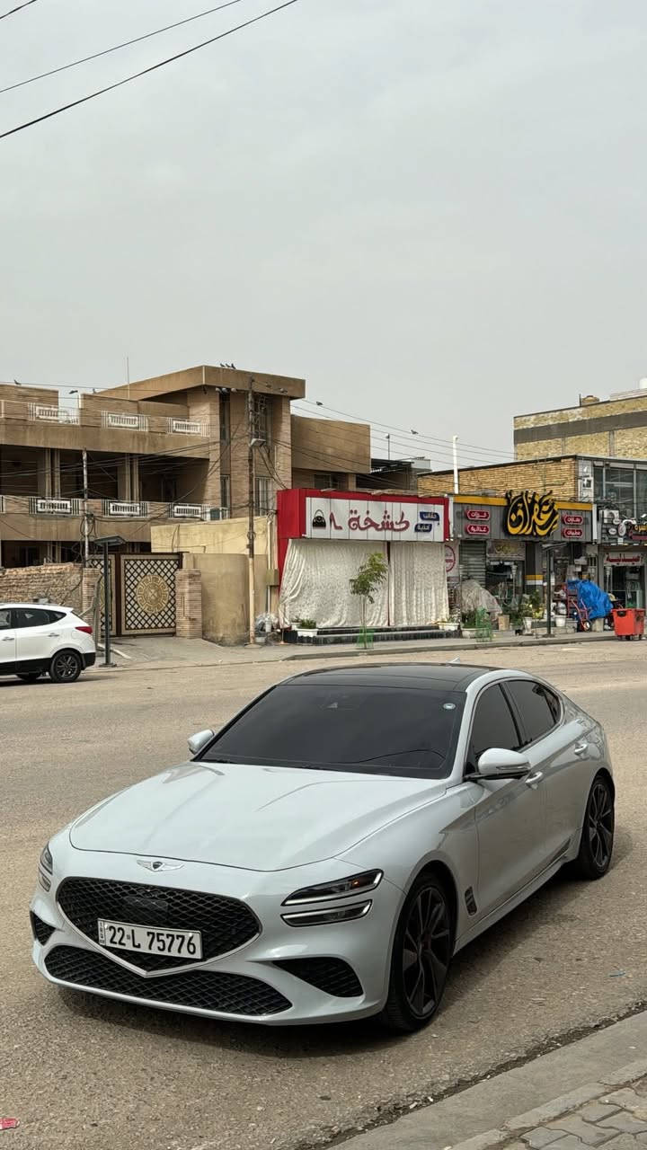 جينيسيس G70 موديل 2022 بسع او مطلوب مراوس بجيتور T2 ⛔️
فئة بريستيج أعلى مواصفة
 | دفع خلفي | نظافة عالية

المحرك: V6 سعة 3.3 توين تيربو
الدفع: خلفي
الممشى: 40 ألف كم

السيارة بدون حادث
فقط جاملغ خلفي + طخة بسيطة بباب الوراء

مغلفة PPF كامل

المواصفات والتجهيزات:

• فتحة سقف بانوراما
• بصمة تشغيل
• تشغيل عن بعد
• كشنات ميموري سيت
• كشنات تدفئة وتبريد
• ستيرن كهربائي مع هيتر
• 5 وضعيات قيادة
Eco - Comfort - Sport - Sport Plus - Custom
• گزوز رياضي بلاد الصوت
• Auto Hold
• شحن وايرلس
• سستم سماعات Lexicon
• داتاشو
• داخل أبيض جلد بقلاوة
• سقف كنتارا شامواه
• كاميرات جانبية تظهر داخل العداد مع الإشارة
• شاشة كبيرة
• عدادات ديجيتال
• رادارات أمامية وخلفية وجانبية
• 6 كاميرات 360 درجة
• حساسات أمامية وخلفية
• نظام تحديد المسار
• دسكات بريمبو
• مرايا شفط مع إشارة وتعتيم
• لايت LED أمامي وخلفي
• دخول ذكي مع إنارة ترحيب
• قيادة ذاتية
• مثبت سرعة مع تحديد مسار
• تحذير فتح الباب عند وجود سيارة قريبة
• قطعتين تبريد
• كشن السائق حضن بوضعية Sport و Sport Plus
• ماسحات أوتو تتحسس المطر
• ترحيب شعار Genesis
• نقطة عمياء
• شفتات ستيرن
• هيتر بالمرايا

الموقع: النجف الأشرف

للاستفسار: ***********
