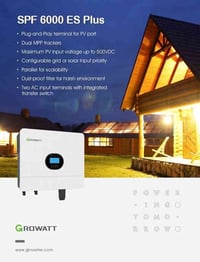 #عروضنا__لاتنتهي  مع انفيرتر   growatt  6kw...off grid ضمان سنتين  الك...