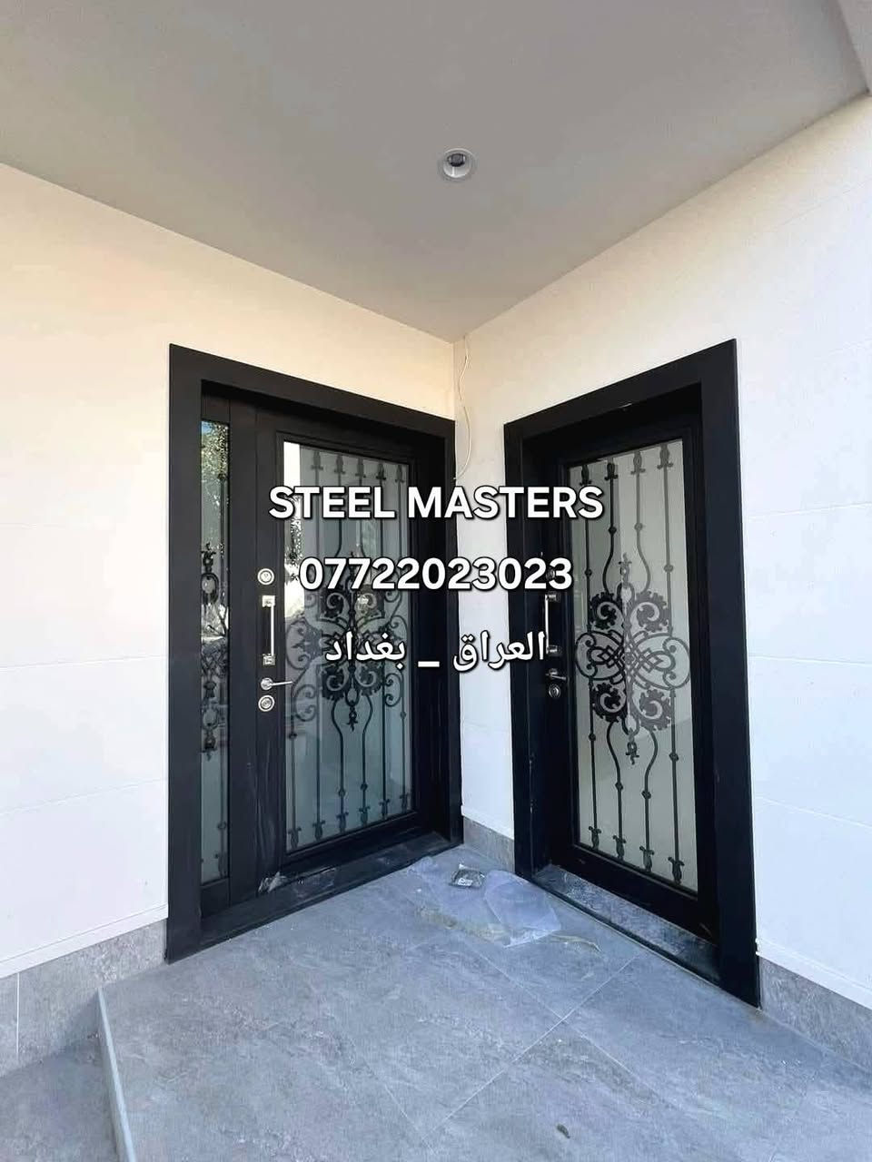 🛑نقدا & بالتقسيط 
ورشة Steel Masters لأعمال الحدادة 

تنفيذ باب حديد قاصة كلاسيكي بتصميم زخرفي مع زجاج مسكرت     

✅ حديد عالي الجودة  
✅ زخارف كلاسيكية متينة بتصميم كلاسيكي 
✅ صبغ بودر حراري بلون اسود طافي راقي 
✅ زجاج مسكرت مضبب يحافظ على الخصوصية 

📐 تصميم عملي _ مناسب للمداخل الخارجية الكلاسيكية  يعطي طابع الفخامه للمنازل 

تنفيذ فعلي من ورشة #steel_masters

📍 للتواصل والاستفسار:
+964 ***********
العراق_بغداد
