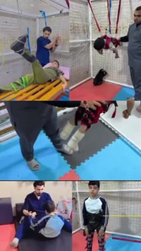 الديوانية • علاج طبيعي • شلل دماغي