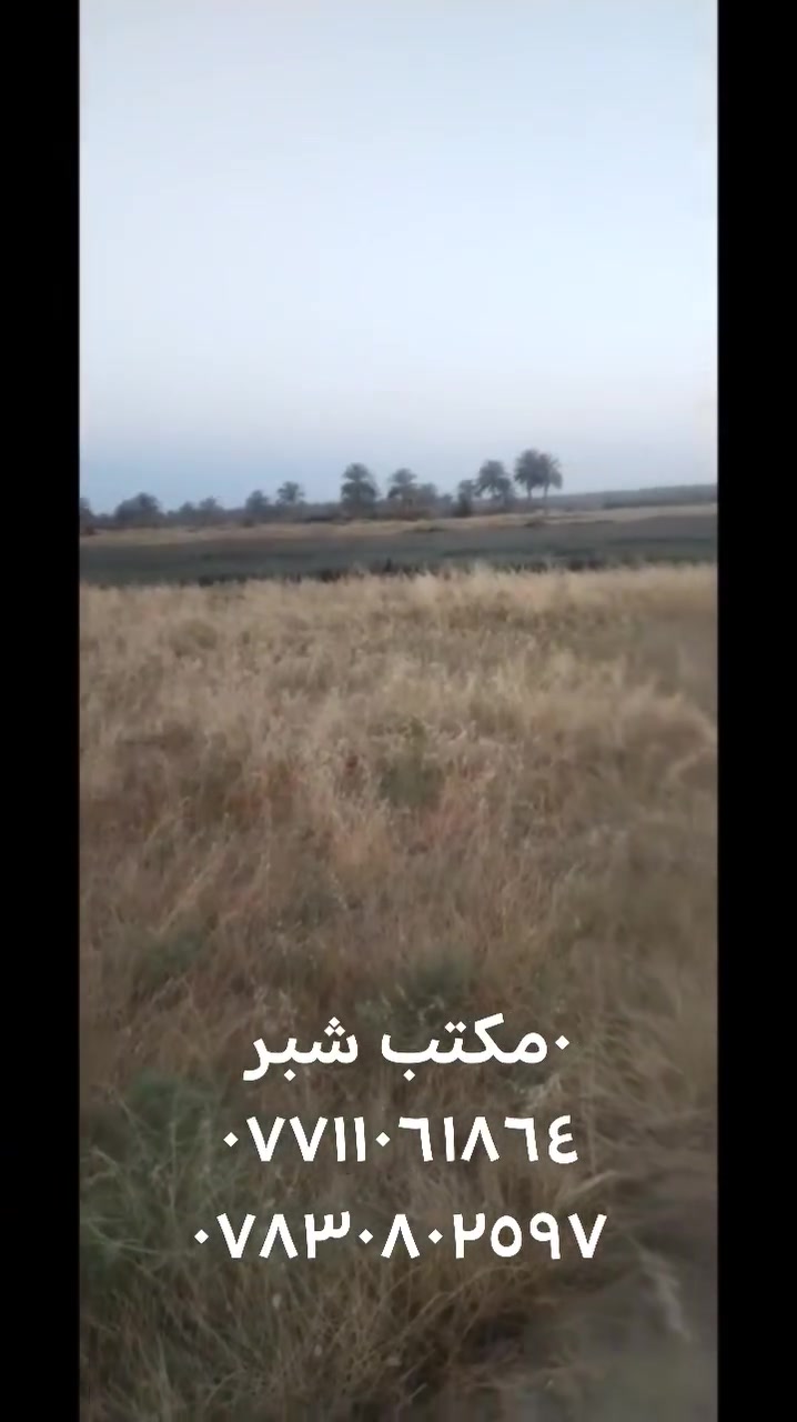 قطعه  ارض زراعيه للبيع  المساح ١٠٠   مئه دونم سعر الدونم عشره مليون دينار  مراجعة مكتب شبر للعقار حله نزلت الإمام بكر طريق ابراهيم الخليل  ***********
***********
