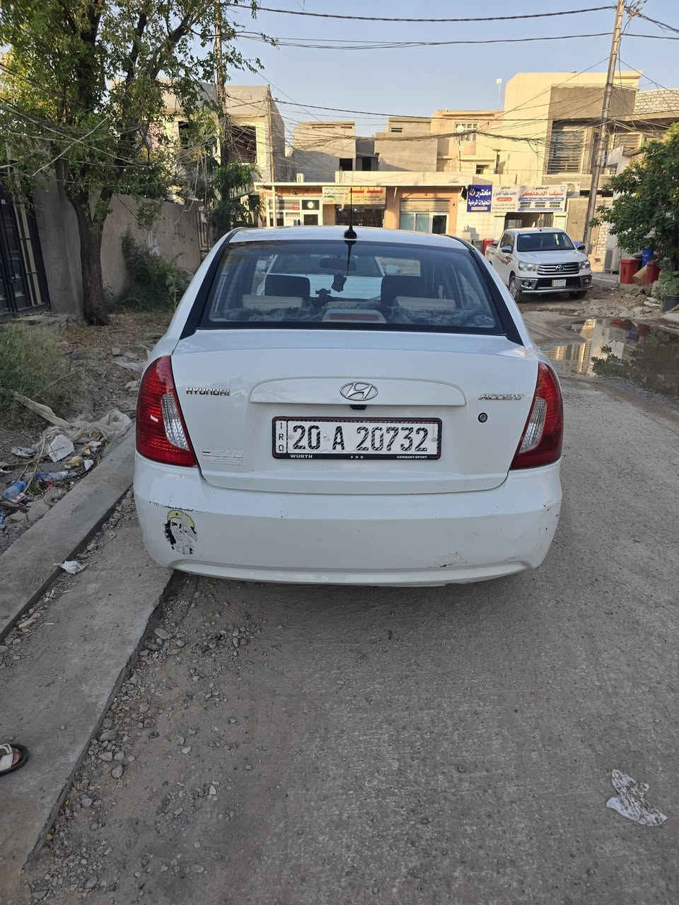 للبيع [هيواندي اكسنت] 🚗
المواصفات:

- الموديل: 2010 وارد امريكي

• الممشى: [154.000] كم

• اللون الخارجي: [ابيض]

• اللون الداخلي: [ رصاصي ]

• تبريد  شغال 100‎%

• رقم ديالى  الجديد  سنويه نافذه 2030

• السيارة جاهزة. 

• مكان السيارة  تقاطع القدس 

للتواصل او الاستفسار :
***********
