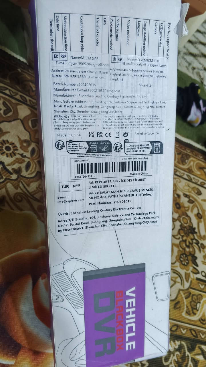 السلام عليكم
داشكام جديدة مامستعملة شغالة   للبيع صورة وصوت كامرتين امامية وخلفي  دقة 1080  السعر 25 الف للاستفسار ***********
