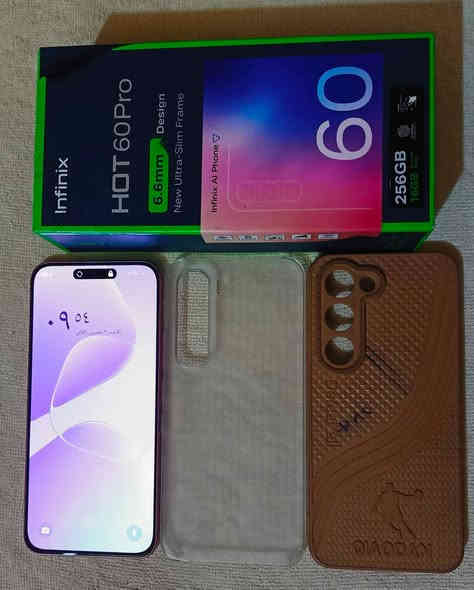 اقرأ التفاصيل رجاءا.. بيع او مراوس حسب القناعة 
هوت 60 برو .. جهاز مستخدم نضافة 100%✓ ملحقاته فقط كارتون وكفرين بدون شاحنه .. مكفول من العطل والتصليح 
ذاكرة 256 ورام 8+8 ..معالج ميديا تك هيلو جي 200.
شاشة اموليد بتردد 144 هيرتز ..بطارية 5160 وشحن سريع بقوة 45 واط ..كاميرا 50 .. يدعم شريحتين اتصال واضافة رام خارجي 
السعر 150 ويرهم مراوس 
مكاني الناصرية..‏ ‪***********‬‏ ناصرية
