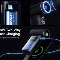 مروحة محمولة • بطارية ٩٠٠٠mAh • باور بانك ١٨واط