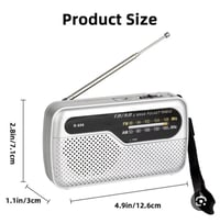راديو • بطاريات • AM/FM