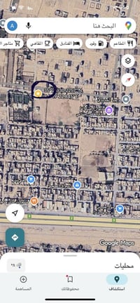 مكلف بالنشر  السلام عليكم قطعة ارض ٢٠٠ متر بيها فضلة متر تقريبا على طو...