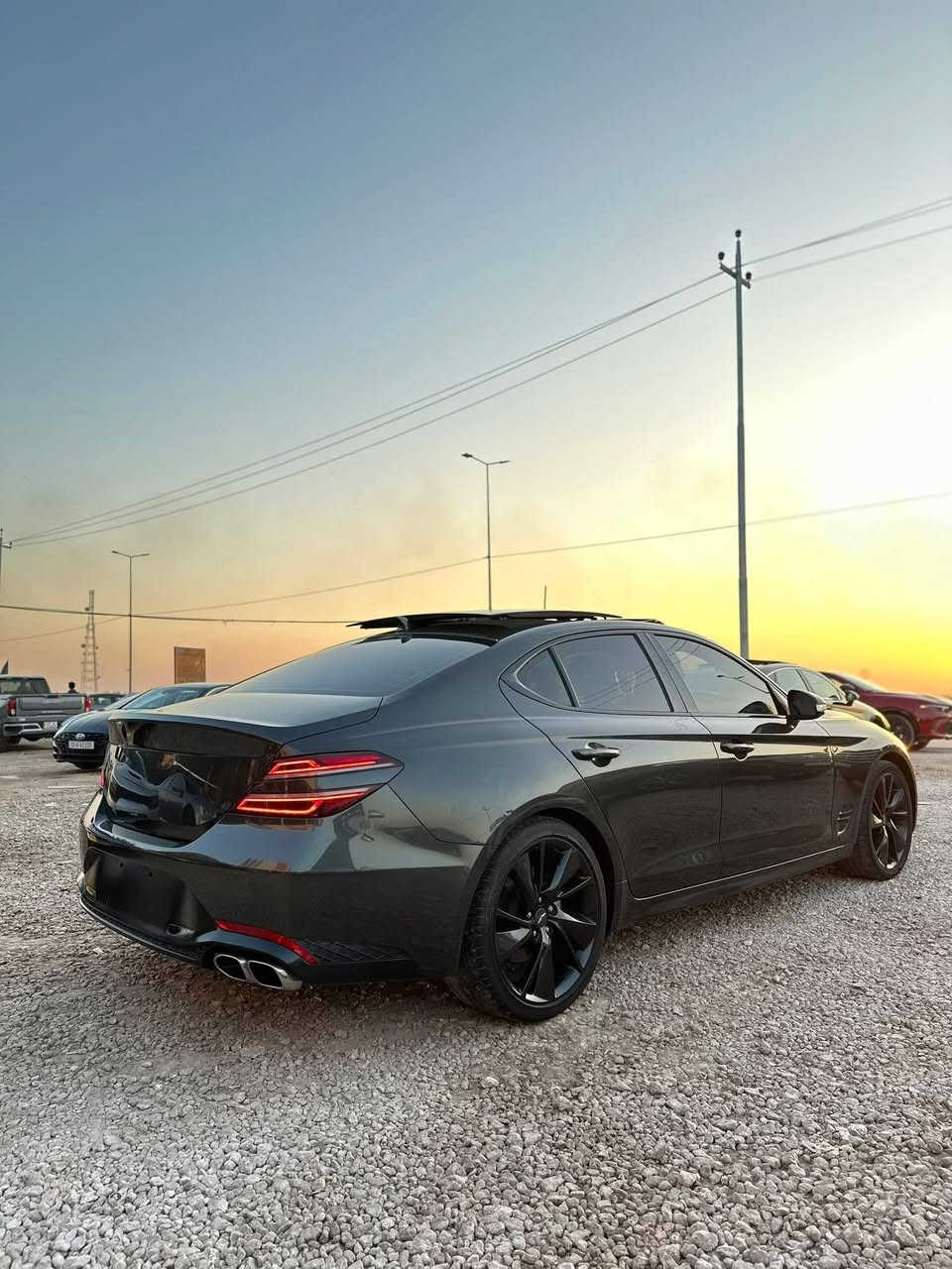 يالله
للبيع او مراوس  2023 GENESIS G70 
مرقم بغداد بسمي . 

حادث بنيد مبدل فقط.  صور الحادث  بالمنشور.  

السعر:215

الاستفسار :الاتصال او وتساب ***********
محرك 4 سلندر 

المواصفات السياره ب تجي  فول مواصفات 

1- بانوراما 3 طقات

2- كشنات كهرباء السائق والراكب

3- رادار أمامي جانبي خلفي ٢٦٠ درجه 

4- شفتات بالستيرن

5- بريك تلقائي + تحذيرات صوتيه

6- تدفئة مرايا جانبية

7- كشنات أمامية تدفئة + تبريد و
9- دبل جام بلادي

10- حساسات خلفية + أمامية

11- فتح الصندوق تلقائي عند الاقتراب من السيارة

12- مري جانبية قلاب عند الرجوع للخلف + نقاط عمياء

13- هاند بريك بصمه + اوتو هولد

14- خاصية الصعود المريح للكشن + خزن ميموري للكشن

15- نظام صوت ليكسيكون 17 سماعة

16- علامة جينيسيس ضوئية عند الاقتراب 

17- أنظمة قيادة نورمل وايكو وسبورت و سبورت بلس

18- ستيرن كهرباء

19- كير 8 نمر 

ملاحظة السياره احلى من الصور  

السيارة ماشية 24 ألف  نظيفة جداً ومعتني بيها كلش 

السياره جاهزه كير وتبريد وحداديه وتخم تايرات
