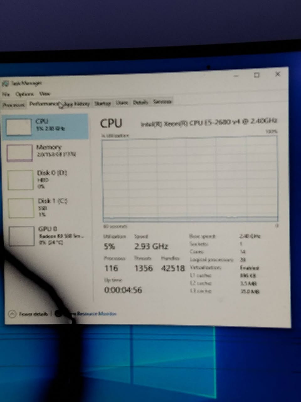 GPU RX580 4Gb
Ram 16
M.R 99H
Xeno E5 2680 v4
فان CPU Rgb
 650w
SSD 128gb
HHD 500gb
350الف
توصيل متوفر


**إذا كنت صاحب هذا الإعلان وتريد حذفه لأي سبب، رجاءا أرسل رسالة إلى الدعم الفني**
